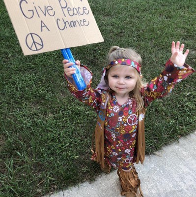 Peace Out Hippie Costume for Girls - Halloween Costume Ideas