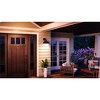 Urban Ambiance Luxury Hammered Outdoor Wall Light,  10-3/8" x 12",  Midnight Black Finish, UHP1177 - 2 of 4