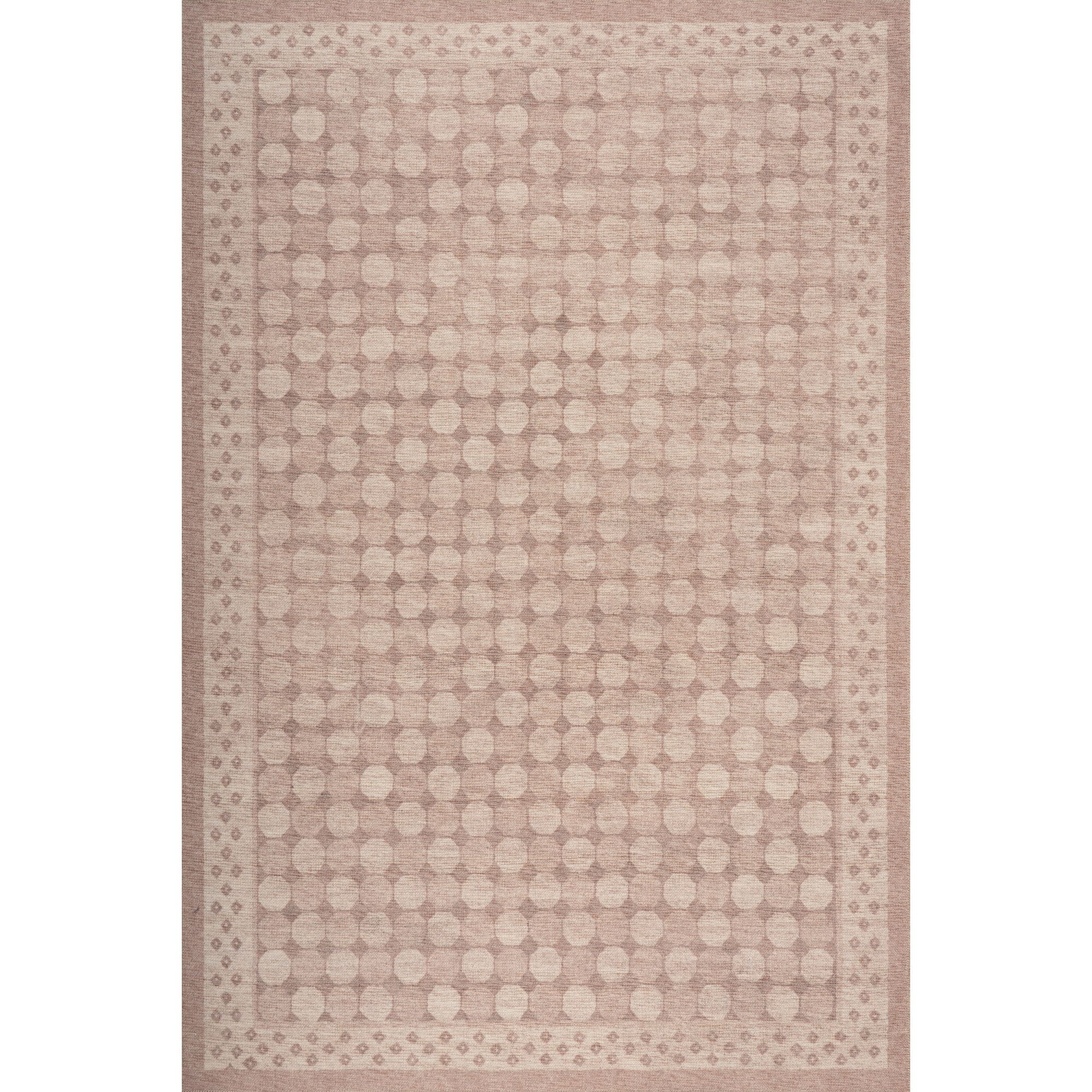 Nuloom Saralie Traditional Geometric Indoor Washable Area Rug, 6' 7" x 9', Peach