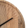 Kate & Laurel All Things Decor 17"x17" Grear Round Wall Clock Natural - 2 of 4