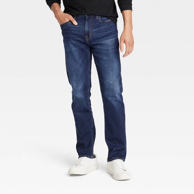 Men's Slim Straight Fit Jeans - Goodfellow & Co™ Dark Wash 34x32