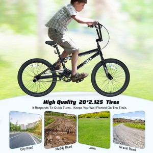 Gulches Freestyle Kids Bike 20 Inch Single Speed Children's Bicycle for Boys Girls Age 7+ Years - 1 of 4
