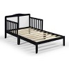 PAGED Toddler Bed Wooden Baby Bed Frame with 4 Side Guardrails and Slatted Deisgn for Bedroom - 4 of 4