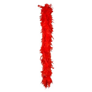 Boland Red Adult Feather Costume Boa - 1 of 4
