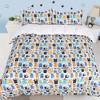 PiccoCasa Monster Pattern Polyester Microfiber Soft Duvet Cover Sets Multicolored 3 Pcs - 4 of 4