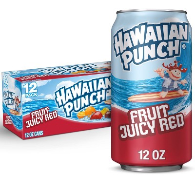 Hawaiian Punch Fruit Juicy Red - 12pk/12 fl oz Cans