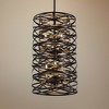 Minka Lavery Dark Bronze Mosaic Gold Chandelier 14" Wide Modern 6-Light Fixture for Dining Room House Foyer Kitchen Entryway Home - 2 of 3