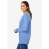 Woman Within Plus Size Perfect Long-Sleeve V-Neck Tee - 4 of 4