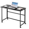 VYNXARIA Folding Desk Small Foldable Desk for Small Space, 39.37 Inches Writing Computer Desk in Study,100*50,black - 4 of 4