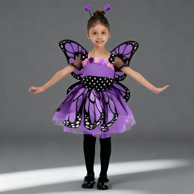 Joyfy Halloween Costume Girls' Butterfly Costume for Halloween Dress Up Party - Girl Sweet Butterfly Costume