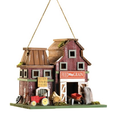 Zingz Home Rustic Farmstead Birdhouse 10.25x7x8.5"