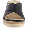 Andrea Women's Criss Cross Wedge Sandals 61947 - 4 of 4
