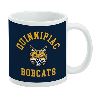 Quinnipiac University Bobcats Logo Ceramic Coffee Mug Novelty Gift Mugs for Coffee Tea and Hot Drinks 11oz White
