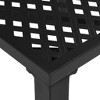 vidaXL Outdoor Table Black E-coated and powder-coated steel 31.5x31.5 in - 3 of 4