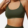 Anna-Kaci Active Women's Seamless Sports Bra with Scoop Neck and Thin Fixed Straps - 4 of 4