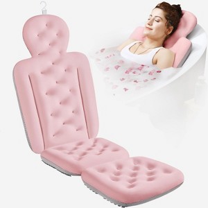 Full Body Bath Pillow for Bathtub, Thick Tub Cushion with Laundry Bag for Head, Neck, Shoulder and Back Support - 1 of 4