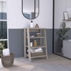 SEVOBAL Bathroom Storage Cabinets Multi-Functional Single Door Design with 2 Interior Shelves, 4 Open Shelves for Bathroom, Grey, 36"*20"*3" - 2 of 4