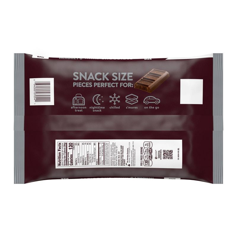 Hershey&#39;s Snack Size Milk Chocolate Bars - 19.8oz, 2 of 5