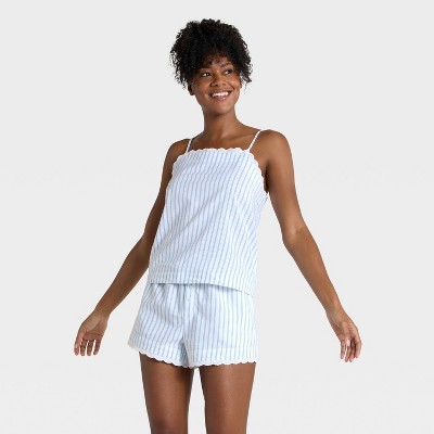 Women's Cotton Blend Tank Top and Shorts Pajama Set - Auden™