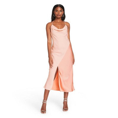 blush pink slip dress