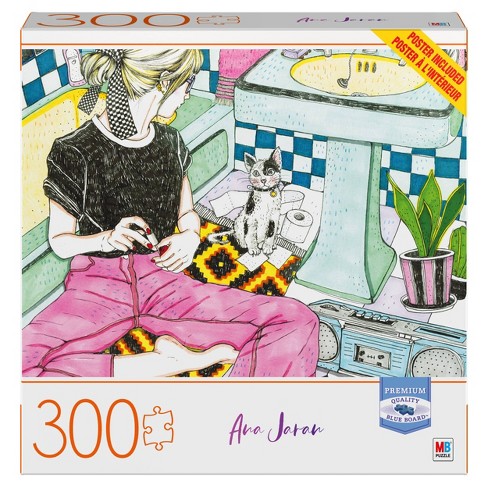 Milton Bradley Blue Board Me Time Jigsaw Puzzle 300pc Target