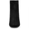 BLISSFUL STEP Women's Block Heels Square Toe Back Zip Ankle Boots - 3 of 4