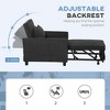 CIPACHO 3-in-1 Convertible Chair Bed Pull Out Sofa Bed Sleeper Chair with Adjustable Backrest Pillow and Pockets Dark Gray - 4 of 4
