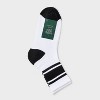 Women's Game Day Varsity Stripe Ribbed Cushioned Mid Crew Socks - Wild Fable™ - 2 of 3