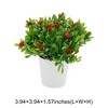 Unique Bargains Artificial Plants Mini Gypsophila Plastic 2.36"x2.36"x5.12" 1 Pc - 3 of 4