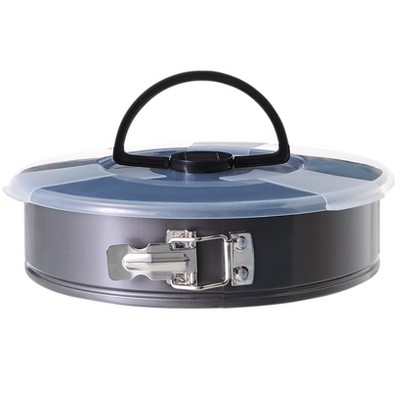 The Lakeside Collection Nonstick Round Spring Form Baking Pan with Storage Lid and Handle