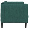 vidaXL 3-Seater Upholstered Sofa - Dark Green Fabric Couch for Living Room, Foam Filling, 76"x30.1"x29.3" - 4 of 4