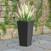 Wooakway Outdoor/Indoor/Decor/Garden Large Tall Metal Planter Pots Planter Boxes Cachepots Nursery Pots - 3 of 4