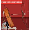 33-Piece Wooden Archery Set with 2 Bows, 16 Arrows, 10 Targets and Armguards for Beginners - 4 of 4