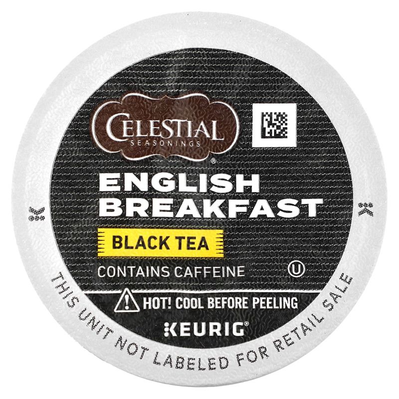 Celestial Seasonings Black Tea, English Breakfast, 12 K-Cup Pods, 0.1 oz (3.1 g) Each, 3 of 4