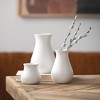 Sullivans 3", 5" & 6" White Chiffon Stone Vase - Set of 3 - 3 of 4