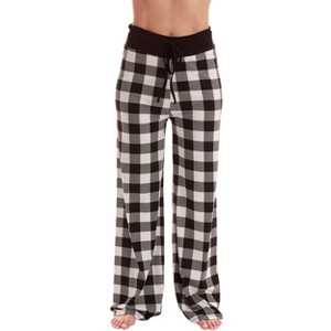 Just Love Womens Wide Leg Casual Comfy Flowy Loose Stretch - Palazzo Pajama Pants PJs - 1 of 3
