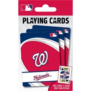 MasterPieces Officially Licensed MLB Washington Nationals Playing Cards - 54 Card Deck for Adults - 1 of 4