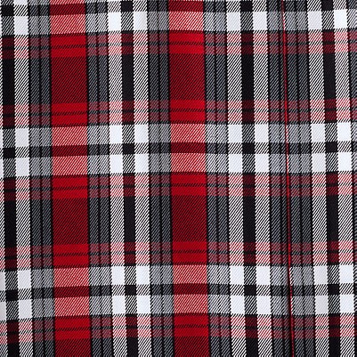 red/graphite plaid