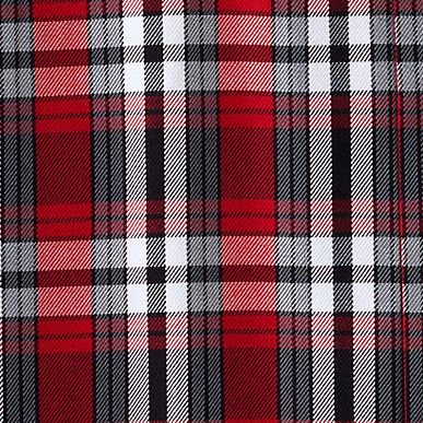 red/graphite plaid