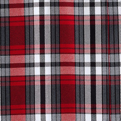 red/graphite plaid