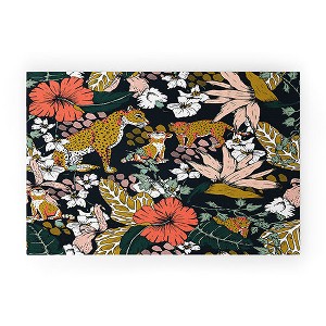Marta Barragan Camarasa Animal print dark jungle Looped Vinyl Welcome Mat - Society6 - 1 of 4