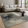 HomeRoots 8' X 10' Blue Abstract Hand Knotted Area Rug - 2 of 4