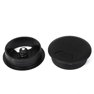 Unique Bargains 50mm Computer Desk Hole Cover Grommet Table Cable Tidy Outlet Port Cabin 2pcs - 1 of 4
