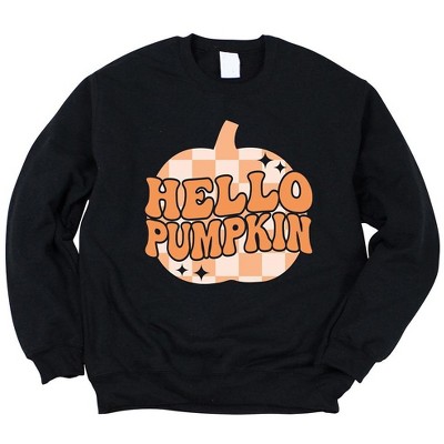 Simply Sage Market Women's Graphic Sweatshirt Hello Pumpkin Sparkles