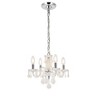 Elegant Lighting Rococo 4 light white Pendant White Royal Cut Crystal - 2 of 4