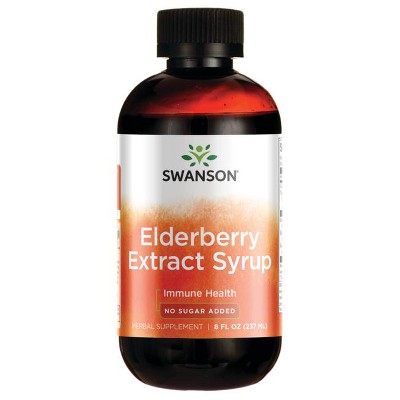 Swanson Sambucus Nigra Black Elderberry Extract Syrup 8 fl oz Liquid