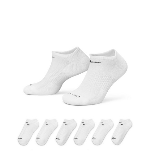 Plus No-show Training Socks (6-pack) S White Black : Target