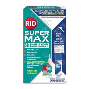 RID Super Max 5-in-1 Hair & Home Complete Lice Treatment Kit - 1 of 4