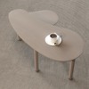 FONTOI Contemporary Rotatable Cocktail Table, 360 Rotating Coffee Table Sintered Stone Tabletop Living Room Bedroom Office Home, Brown, 52"*26.4"*5.7" - 2 of 4
