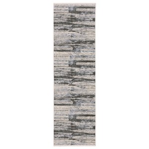 Oriental Weavers Hayden HAY07 Grey / Ivory Indoor Area Rug - 2'3" x 7'6" - 1 of 4